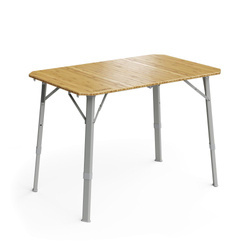 Dometic GO Compact Bamboo Camp Table mit verstellbarer Höhe