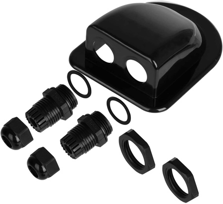 7Stück.- Halterungen BLACK für Solarmodule für Wohnmobile, Yachten, Boote und Wohnwagen