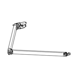 Thule Gelenkarm rechts 1500602598 für Markise Omnistor 6200 - Länge 2,60 m und 2,80 m