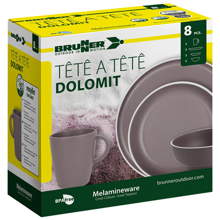 Geschirrset Tête-à-Tête Dolomit