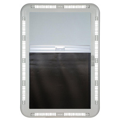 Innenrahmen kpl. mit Anbauteilen (Rollo + Lüftungsgitter)