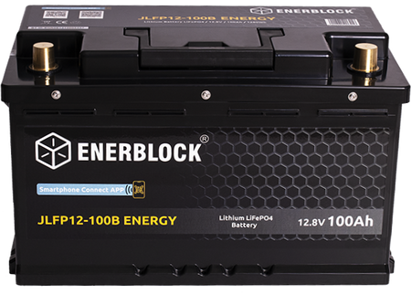 120AH LITHIUM LiFePO4 ENERBLOCK 12.8V Akku mit Heizmatte