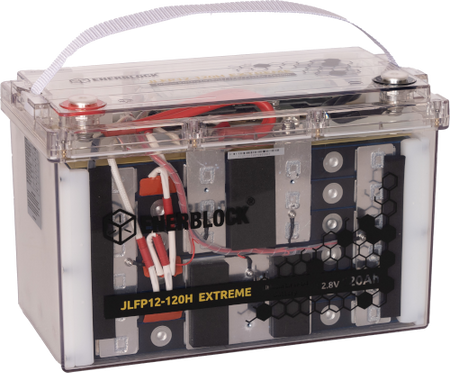 120AH LITHIUM LiFePO4 ENERBLOCK 12.8V Akku mit Heizmatte