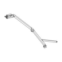 Thule Gelenkarm links 1500602500 für Markise Omnistor 9200 - Ausfall 3,00 m, Länge 4,00-6,00 m