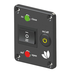 LILIE Funktionsanzeige für das elektrische Kugelhahnventil - Schalter Auf/Zu mit Stellungsanzeige, grau