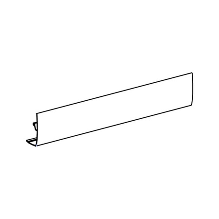 Frontblende, weiß, Länge 3,5 m
