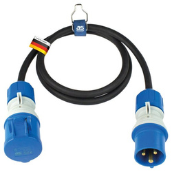 CEE-Verlängerung, 1,5 m schwarz