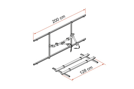 Fiamma Carry-Bike Garage Pack Plus - Fahrradträger für 2-3 Räder mit Organizern für die Wohnmobilgarage