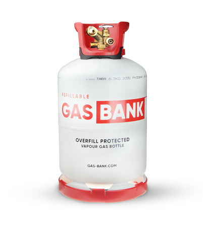 2 x GasBank LS DUO 11 kg OPD gasflasche mit ACME-Befüllset