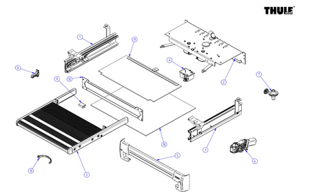 Thule Frontschutz 1500603239 für Trittstufe Slide-Out Step V19 12V 700 - Ersatzteil für Ducato, Jumper, Boxer und Crafter
