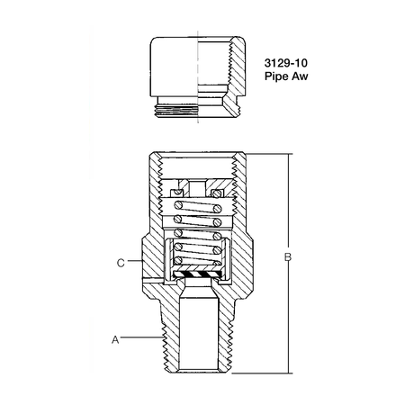 RegO 3129P ½" Externe hydrostatische Entlastungsventile