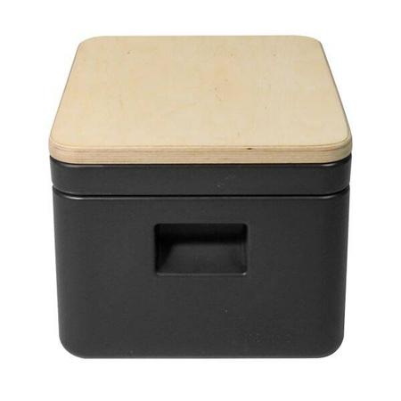 Trelino Origin S Trenntoilette Komposttoilette Anthrazit mit Holzdeckel, 3,5 l / 6 l, ohne Wasser und Chemie