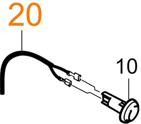 Kabel für Raumtemperaturfühler, 4 Meter