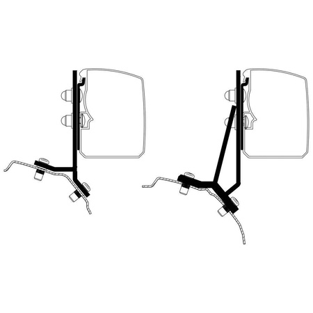 Adapter Ford Transit / Tourneo Custom Minivan für Thule 3200