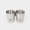 BOXIO CUP - Set mit 2 doppelwandigen Edelstahlbechern 300 ml für Camping