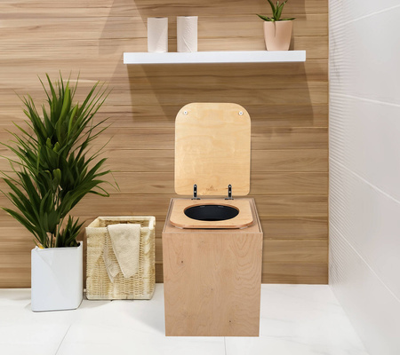 TROBOLO TeraBlœm Plus - Trenntoilette aus Holz als Bausatz mit 22 l Volumen
