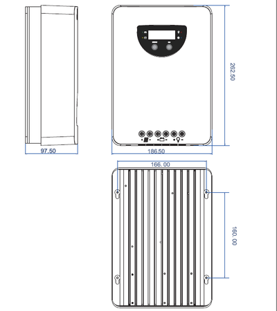 Laderegler von Photovoltaik-Paneelen 60A Bluetooth Lumiax MPPT 12/24/36/48 V