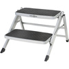 Brunner Ruckstep XL klappbare Doppeltrittstufe - Stahl, 150 kg, Höhe 20/40 cm, für Wohnmobil und Wohnwagen