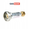 GasBank DIN G12 KLF-Filter auf DISH für 11kg-Flaschen (SINGLE)