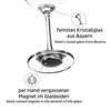 silwy Magnet-Kristallgläser WEIN - 2er-Set mit Metall-Nano-Gel-Pads, für Wohnmobil und Boot