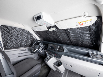 Thermoisolierung Fahrerhaus Ford Tourneo Custom ab 2023, kurzer und langer Radstand - Carbest Premium Thermomatten mit Magneten, Isoflex 7-lagig, 3-teilig