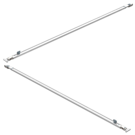 Fiamma Stützfuß Silber F43van Links 270 670g