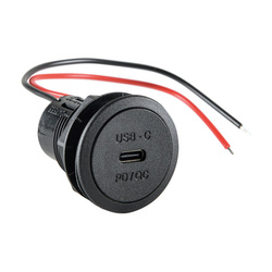 Einbausteckdose USB-C 12 – 24 V DC mit integriertem Spannungswandler