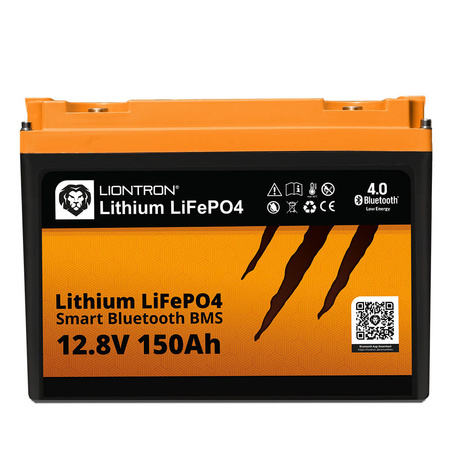 150Ah LiFePO4 Akku LIONTRON 12.8V LX smart BMS Bluetooth 21kg