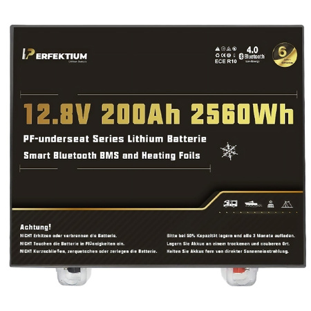 Campingakku 200Ah 12,8V mit Heizung, kompakt und leicht