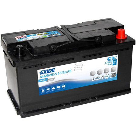 Batterie EXIDE Dual AGM EP 800 92Ah