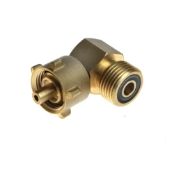 90-Grad-Winkelstück zum Ausgang aus der G.12-Gasflasche