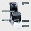 BOXIO TOILET - tragbare Trenntoilette im Euroboxformat 40 x 30 x 28 cm
