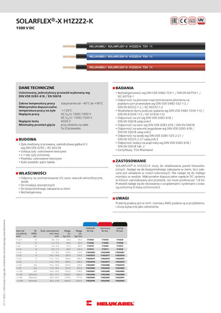 HELUKABEL SOLARFLEX-X H1Z2Z2-K 1 x 6 mm² rot Solarkabel 713569 - für PV-Anlagen, 1500 V DC