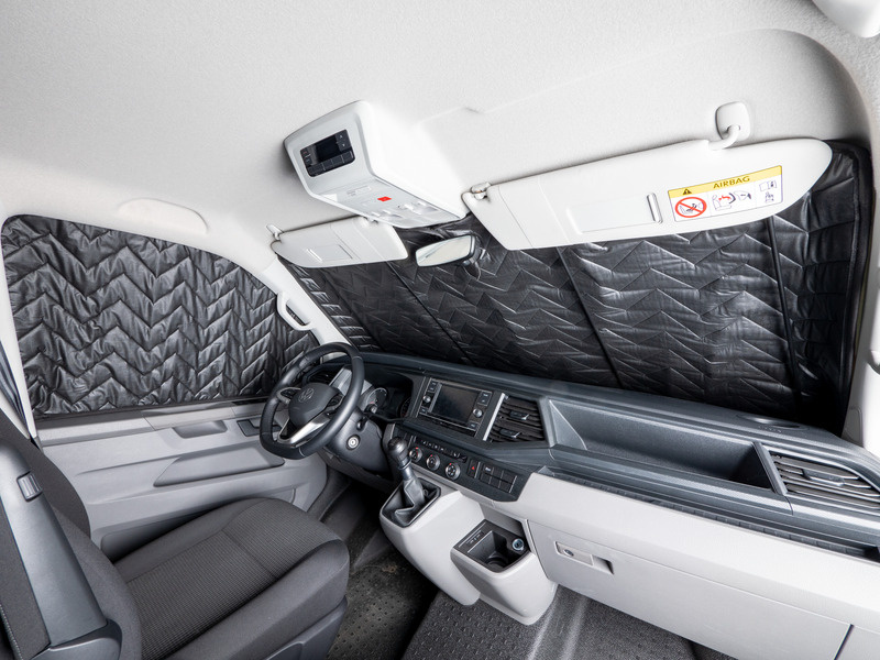 Thermoisolierung Fahrerhaus Ford Tourneo Custom ab 2023, kurzer und langer Radstand - Carbest Premium Thermomatten mit Magneten, Isoflex 7-lagig