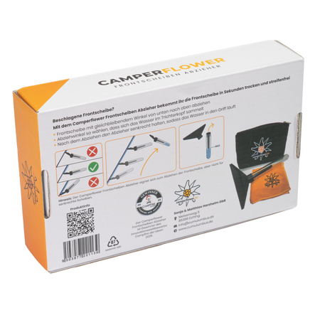 UniCamp Frontscheibenabzieher Schwarz 22 cm