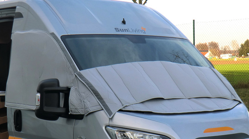 Außen-Thermoisolierung Fahrerhausscheiben Ford Tourneo Custom ab 2023 - Carbest Außen-Thermoabdeckung mit 10 mm Schaum