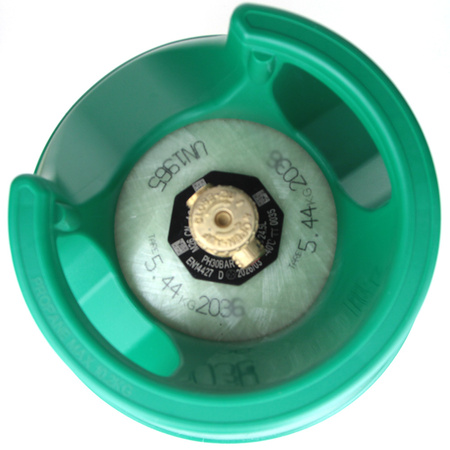FibreGas 24,5 l (10 kg) Verbundgasflasche mit G.12-Ventil – sichtbarer Füllstand