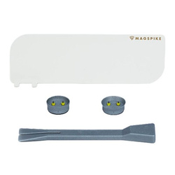 Trägerplatte mit Magnet MagSpike Set M+ mit integrierten Haken, weiß