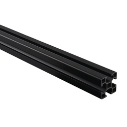 MiniTec Aluminiumprofil 30x30 mm schwarz 1,9 m eloxiert