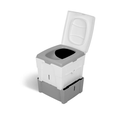 TROBOLO WandaGO Tragbare Trenntoilette 6,5 l + 4,6 l - für Wohnmobil und Van, ohne Chemie