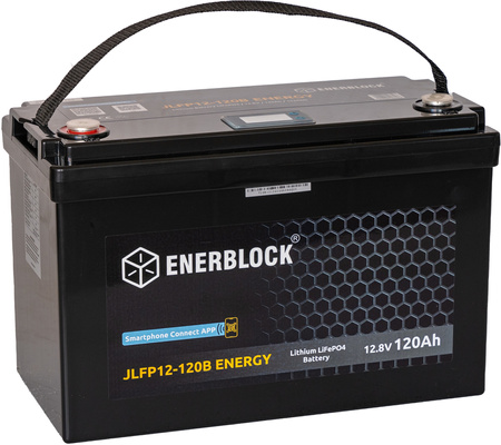 120AH LITHIUM LiFePO4 ENERBLOCK 12.8V Akku mit Heizmatte