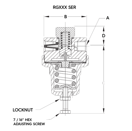 REGO RG175C3 Kryoregulator 3/8" F.NPT Voreinstellung auf 125 PSIG