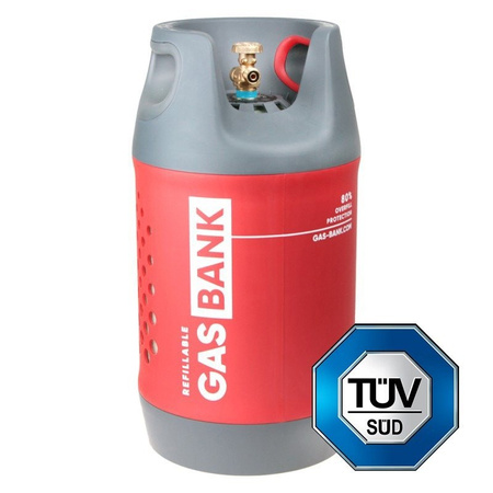 GasBank SINGLE 11 kg - leichte wiederbefüllbare Flüssiggasflasche
