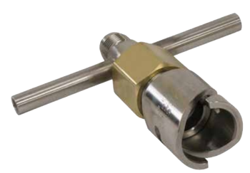 RegO LNG Entlüftungsmuffe mit Innengewinde 45° SAE Fitting Langer gerader Griff FQD100603N