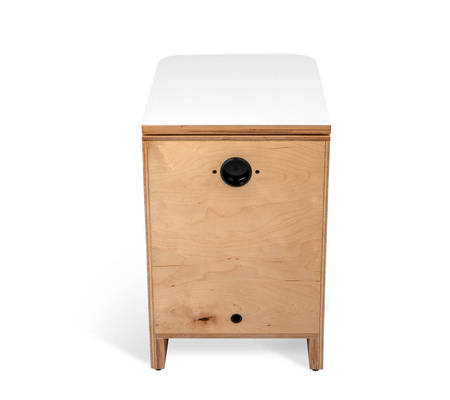 TROBOLO SilvaBlœm - Trenntoilette aus Holz, weiß
