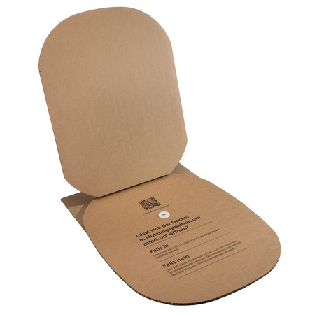 Clesana Toilettenmatte Braun Karton 35x35 cm