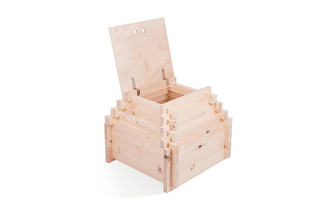 TROBOLO KersaBœm - Toilettenhäuschen aus Holz mit Trenntoilette mit 300 l Komposter