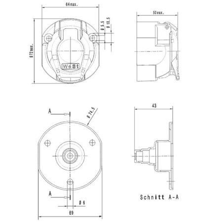Steckdose Multicon West
