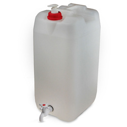 Außenwaschbecken - 30 l Kanister mit Wasserhahn und Seifenspender