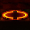 Dimatec 025 SML001 LED-Seitenmarkierungsleuchte - orange, oval, mit Rückstrahler, 12 V, für Wohnwagen und Wohnmobil